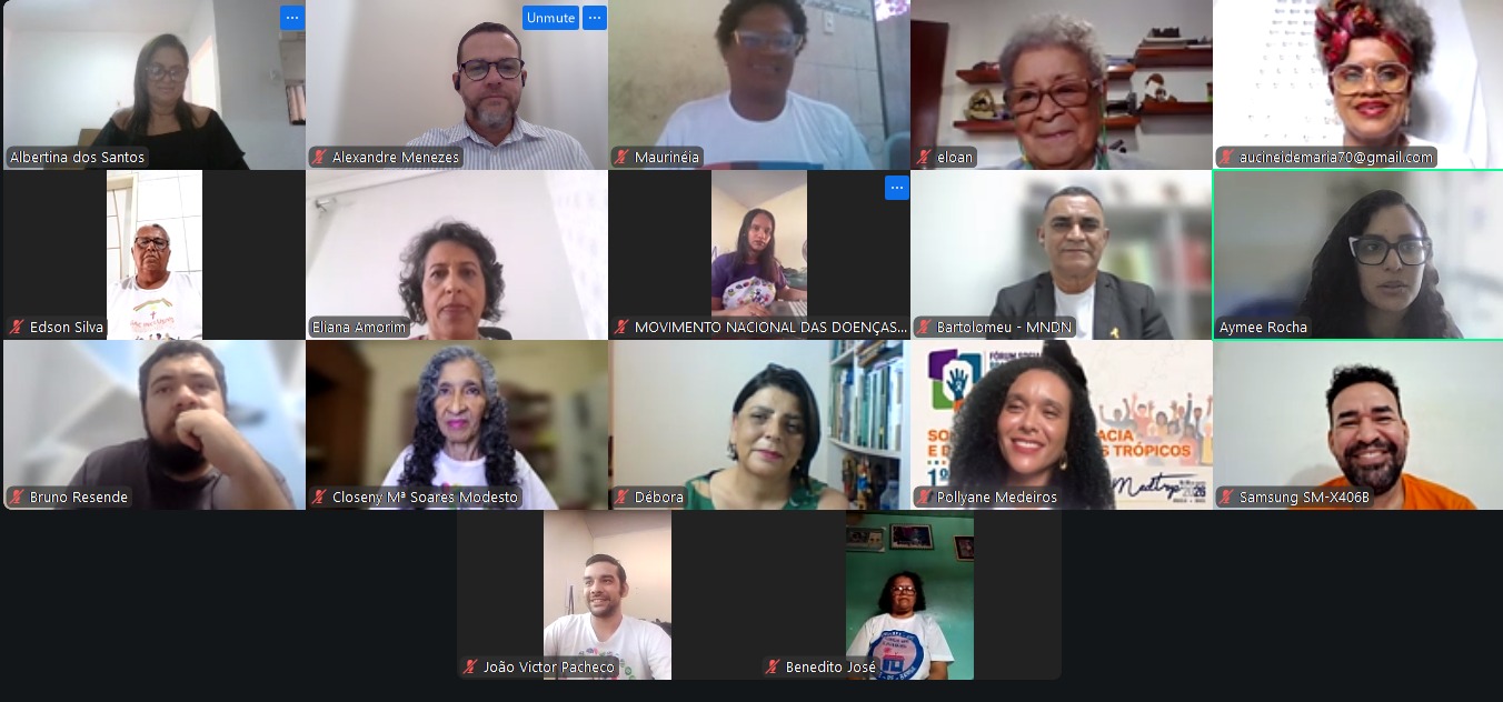 Cerimônia de abertura on-line do 11º Fórum Social Brasileiro de Enfrentamento das Doenças Infecciosas e Negligenciadas