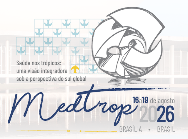 Identidade visual do MEDTROP 2026, 61º Congresso da Sociedade Brasileira de Medicina Tropical, em Brasília