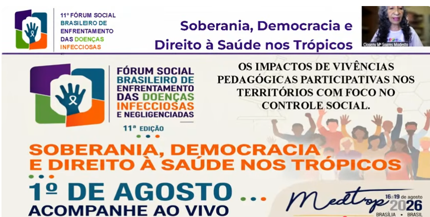 Closeny Maria Soares Modesto apresentando educação territorial e Saúde Única em Várzea Grande, Mato Grosso
