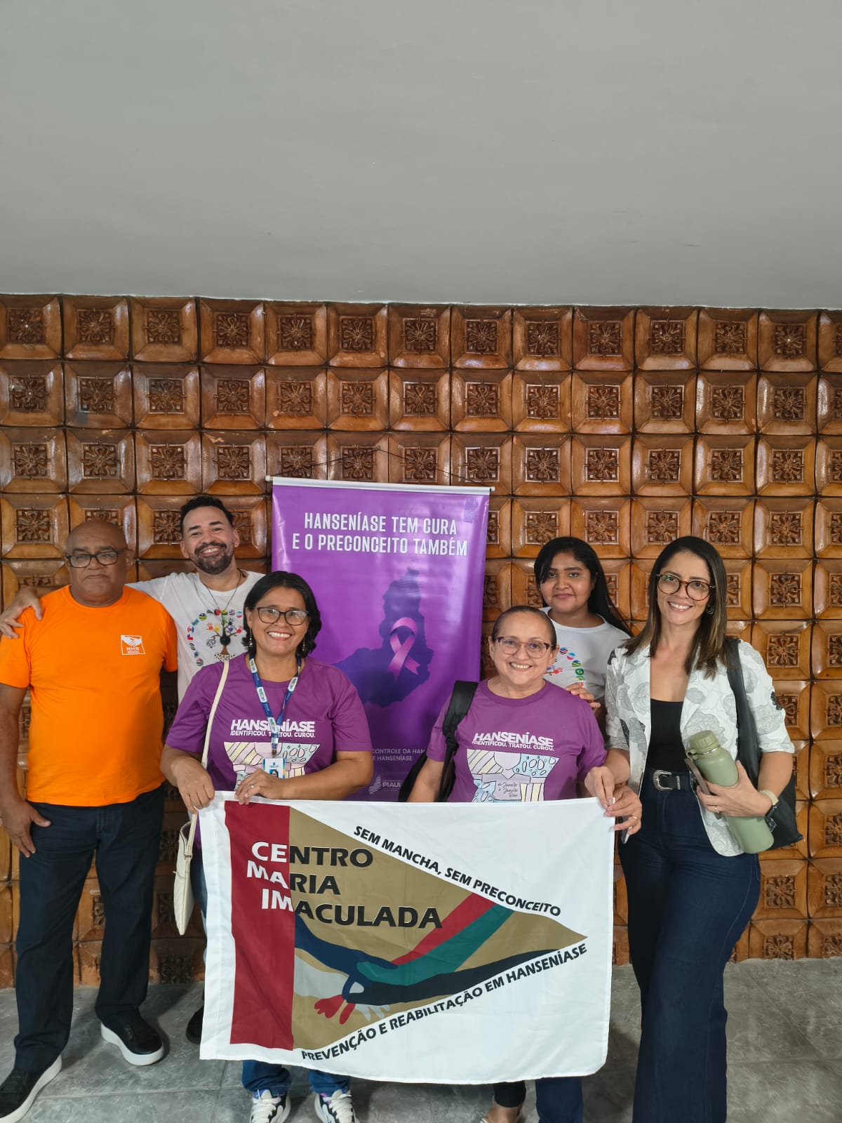 Lideranças que participaram do evento sobre vigilância de contatos de hanseníase no Piauí
