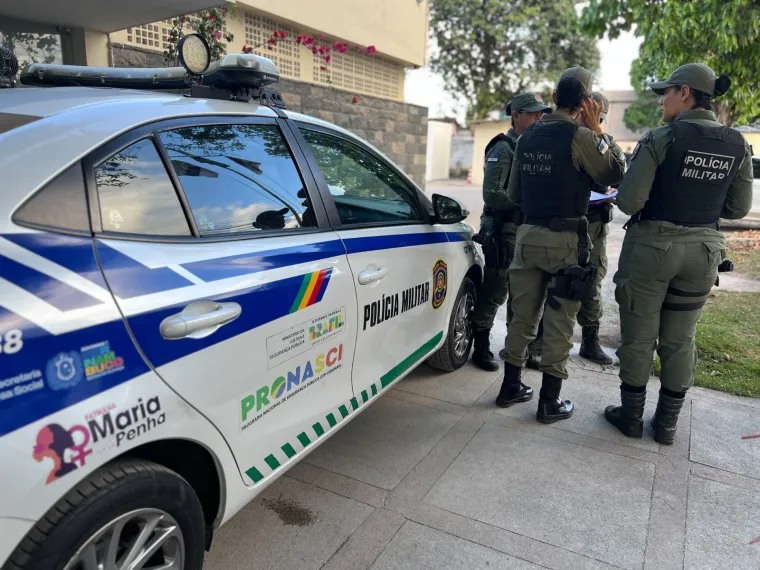 Viatura ou equipe da Patrulha Maria da Penha em atendimento em Pernambuco