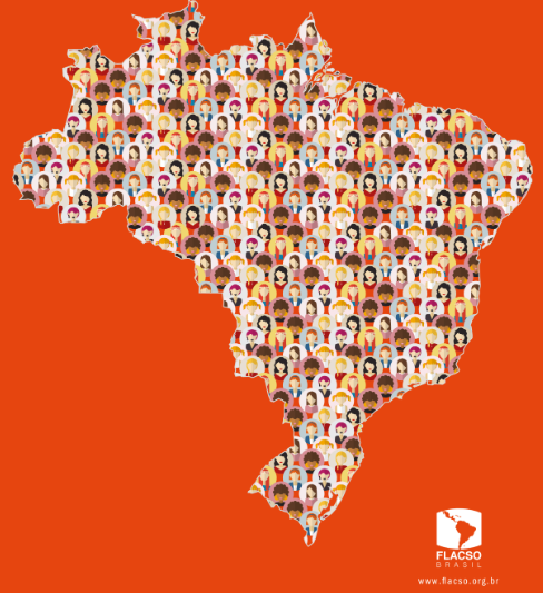 Mapa do Brasil ilustrando a violência contra a mulher por estado